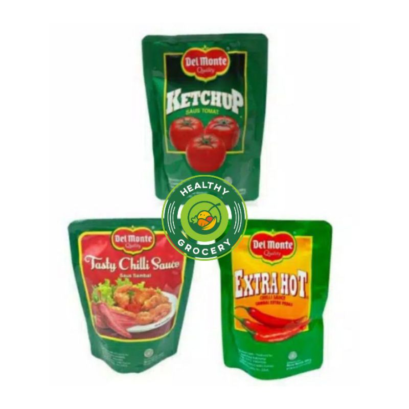 Del Monte Sauce Pouch 200gr / Ketchup Saus Tomat  / Tasty Chilli / Extra Hot