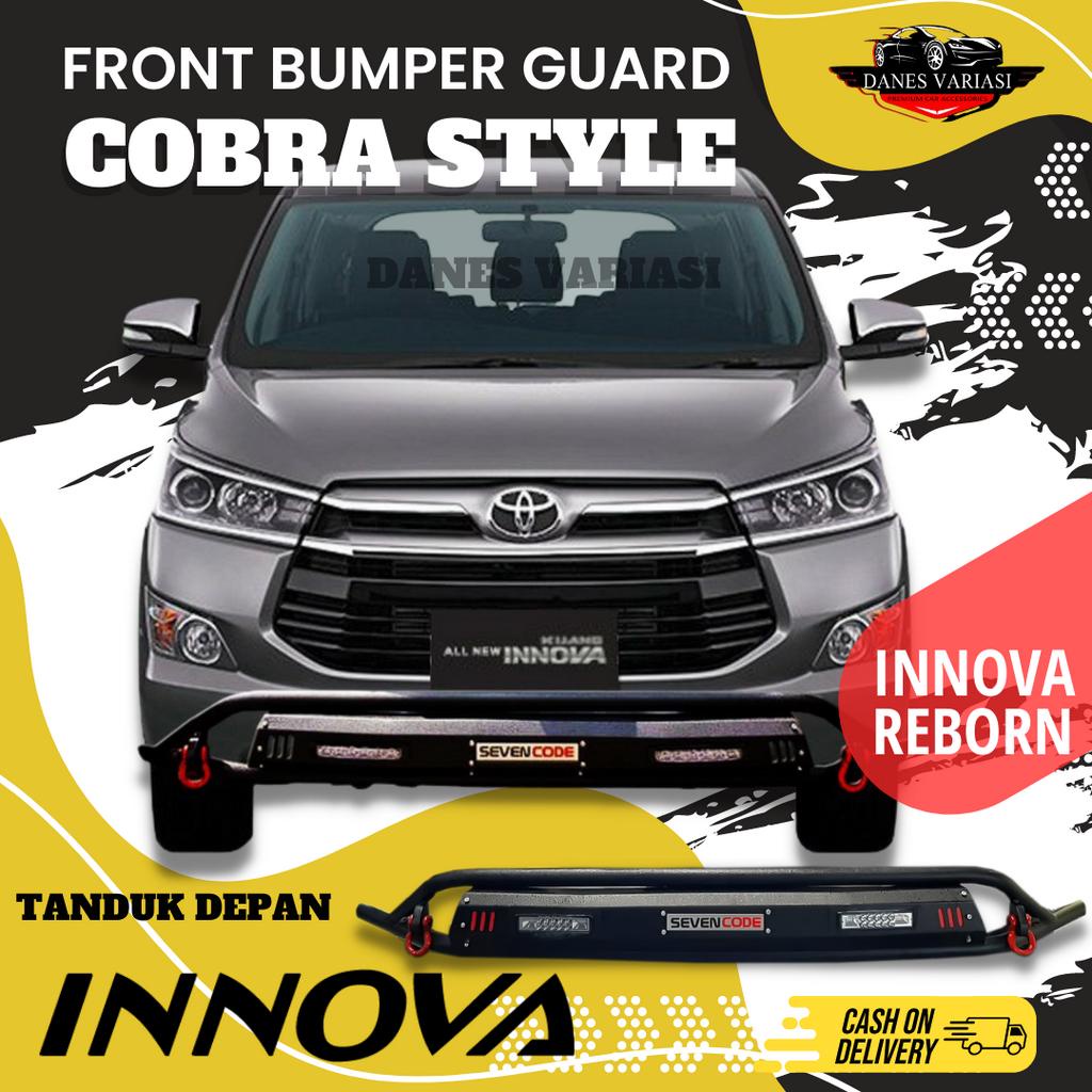 Front Bumper Guard ALL NEW INNOVA REBORN / INNOVA 2021 - Tanduk Towing Bemper  Depan  Cobra - SEVENC