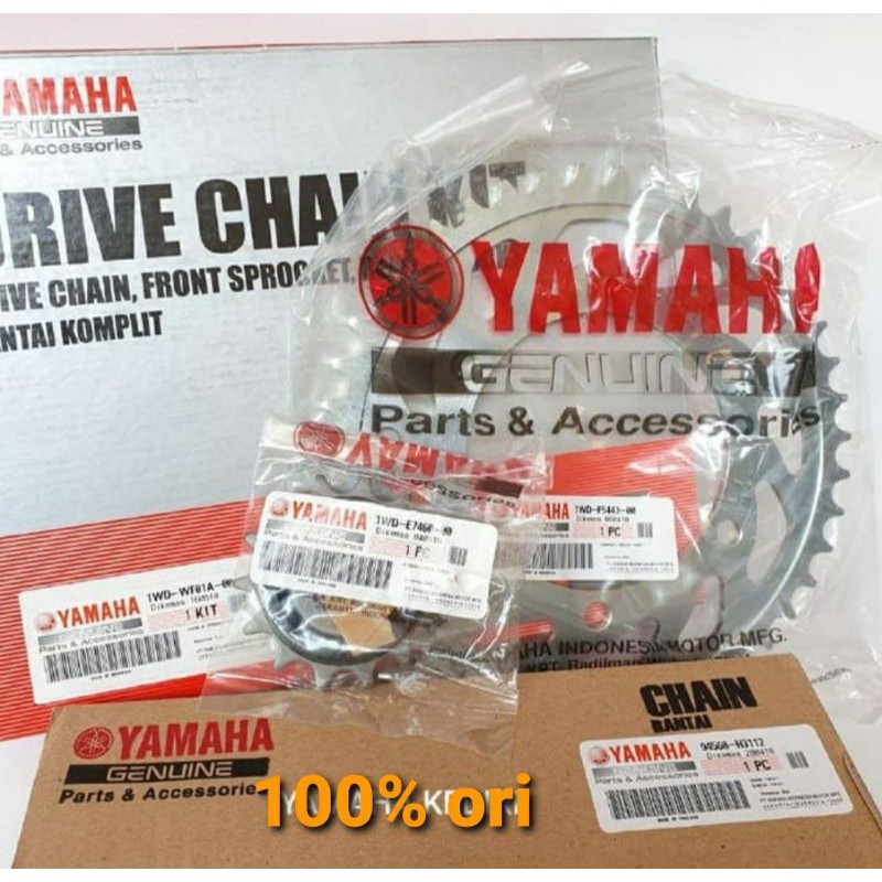 GEAR GIR SET R25 R 25 ASLI ORI YAMAHA 1WD WF01A 00