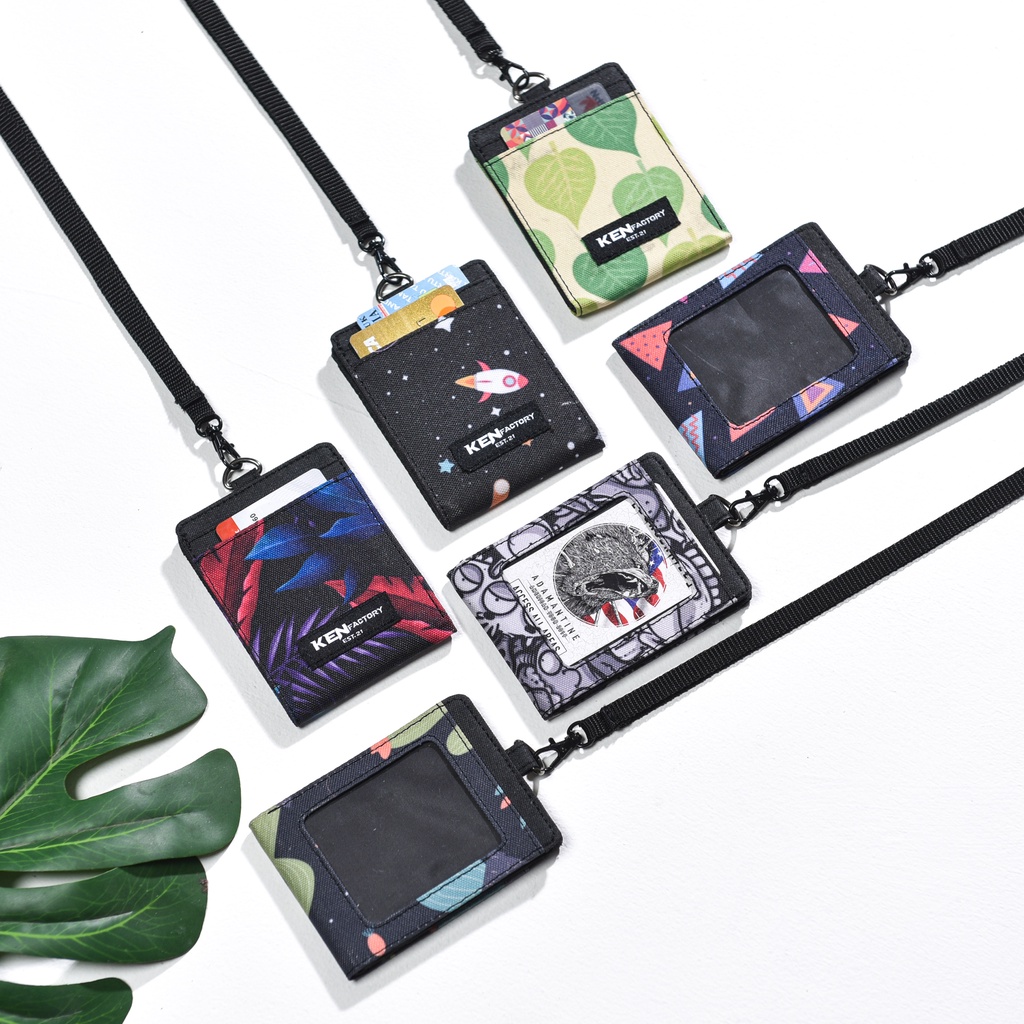 ID Card Holder // ID Card // Dompet Kartu // Tali Card Holder // Hanging  Wallet Motif Pria Wanita // Murah Keren // KEN FACTORY