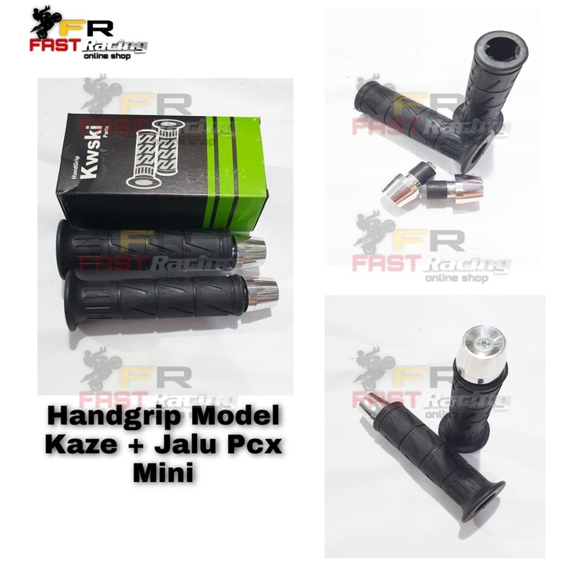 Handgrip Handfat Model Kaze+ Jalu Stang Pcx mini Crome Universal