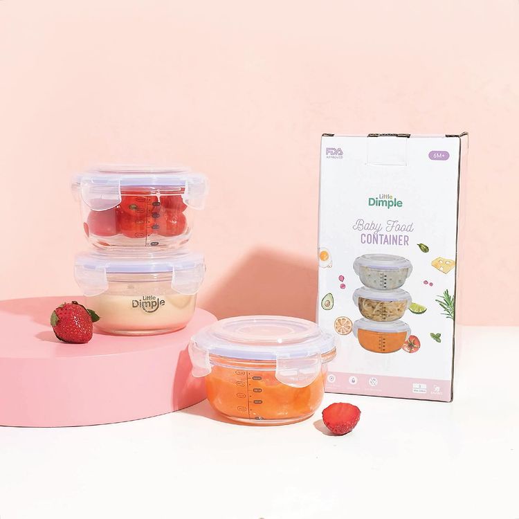 Little Dimple Baby Food Container (818)  6M+ /Max 240ml