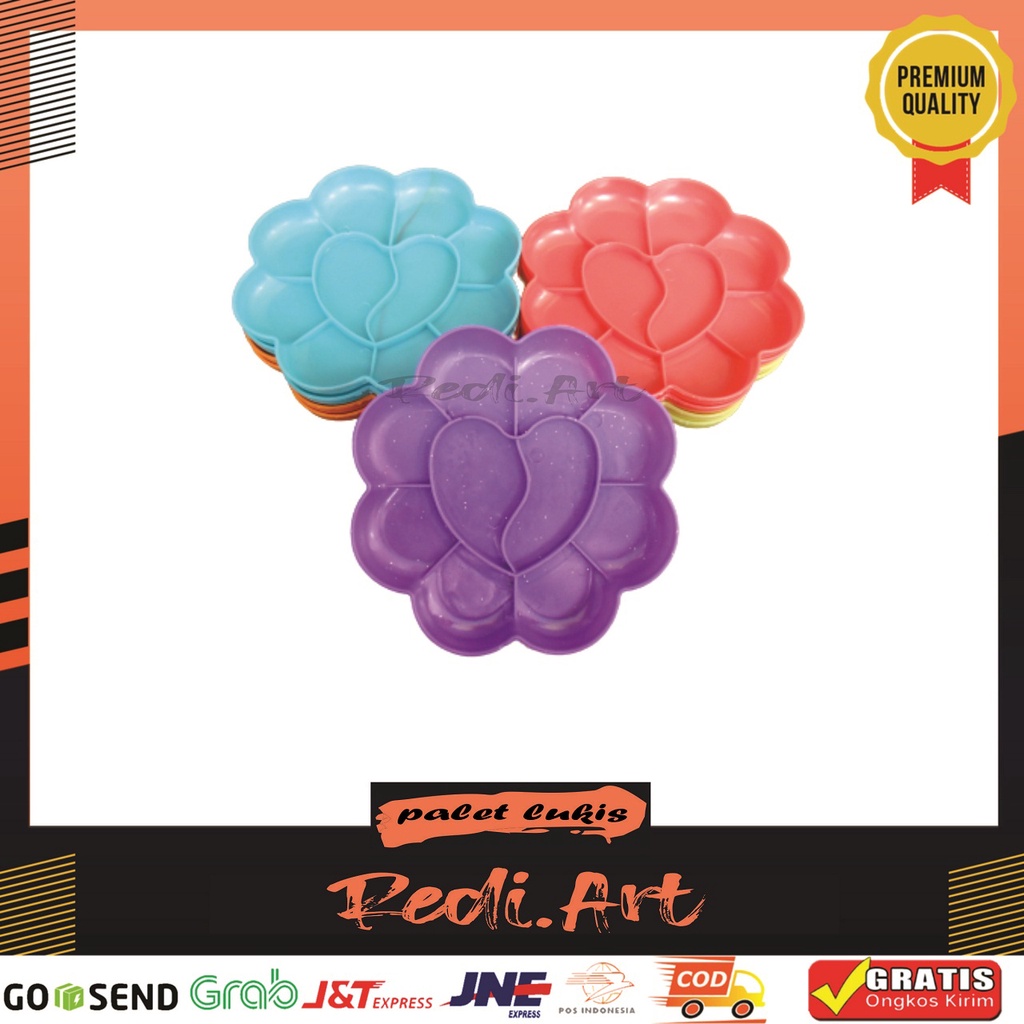 

Palet Lukis Plastik - Palet Cat Lukis Warna 13cm