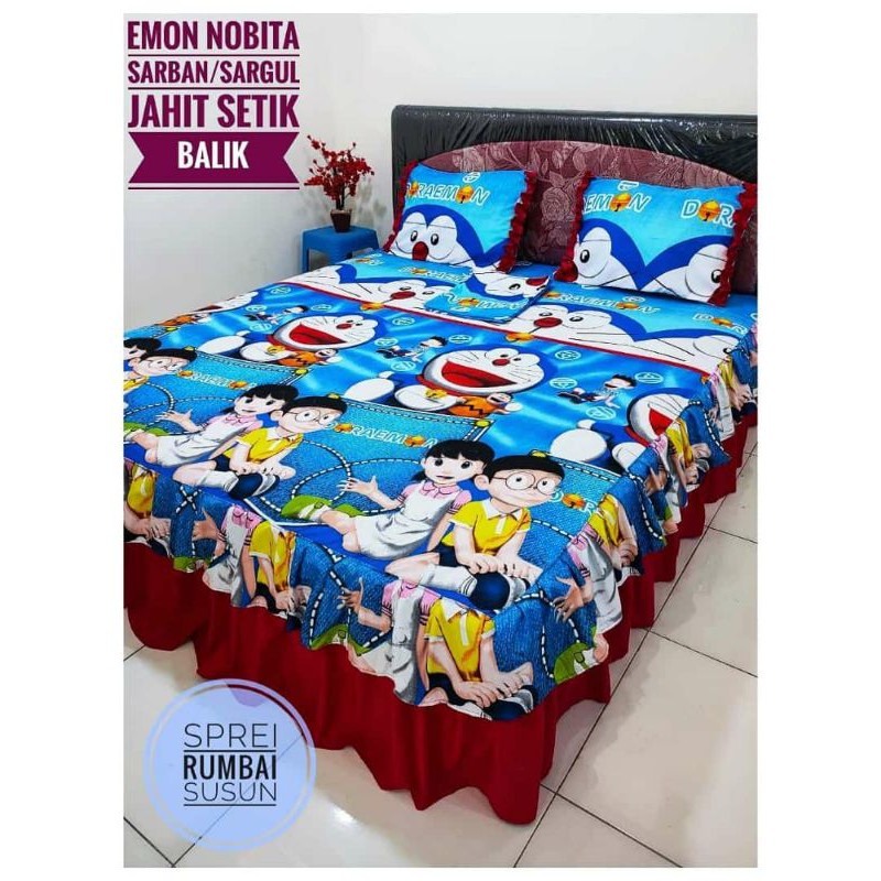 sprei rumbai susun