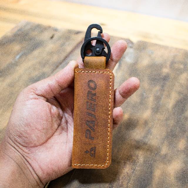 Dompet Stnk Gantungan Kunci Mobil Motor Lipat Dua Slim Free Ukir Nama Dan Logo Kendaraan Anda