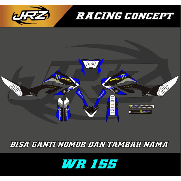 Decal Custom WR 155 Premium tebal 0.5