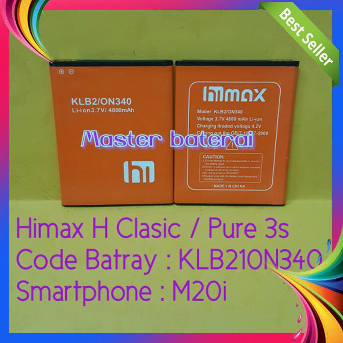 BATERAI HIMAX PURE 3S HIMAX H CLASIC KLB210N340 MODEL HP : M20I