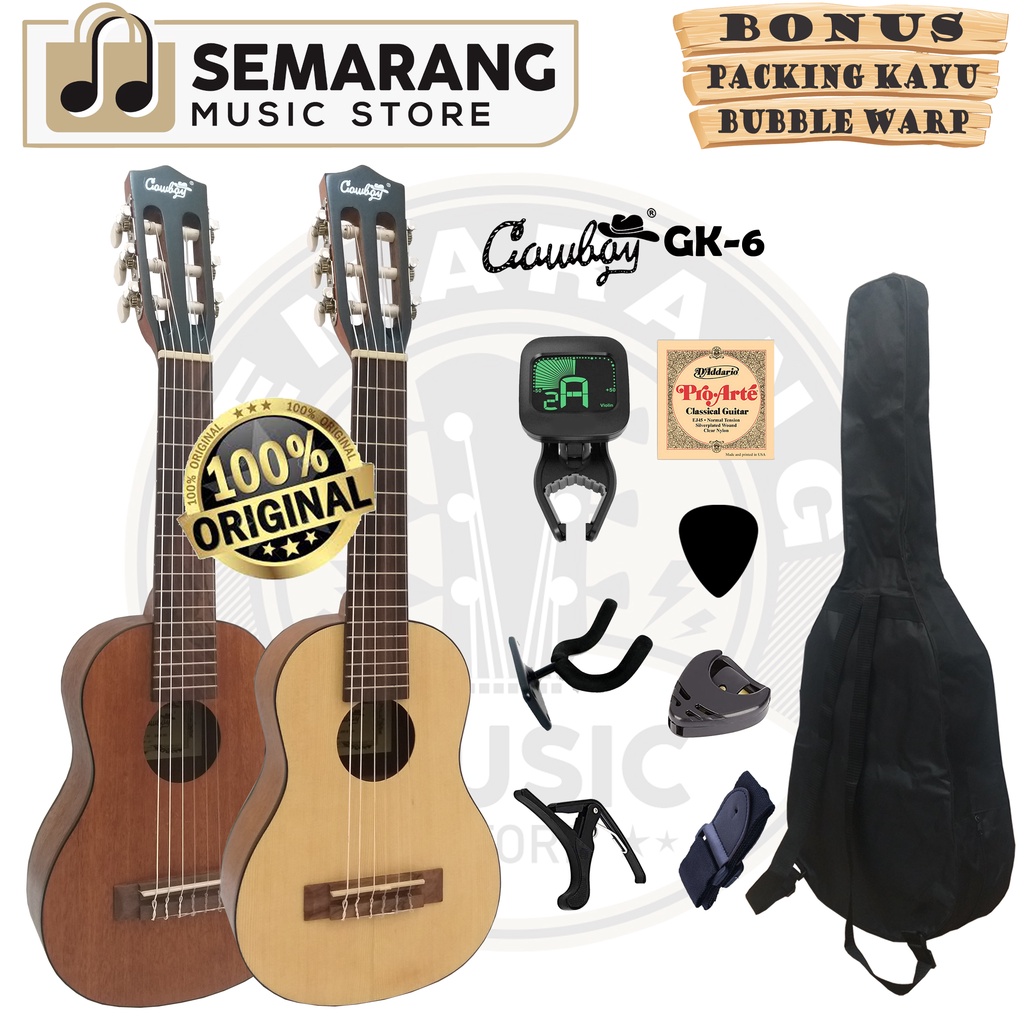 ORIGINAL!!! Guitalele Import Merk Cowboy GK-6 NA GK 6NS Gitar Guitalele Cowboy Import Original