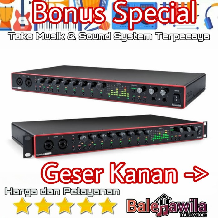 {suhadistore} FOCUSRITE 18i20 20i18 3rd Gen Generation Ori Audio Interface Limited