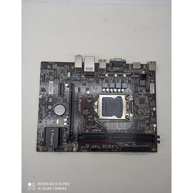 Terbaru Motherboard Effoxpro H61 Mlx Usb 2.0 Garansi 3 Tahun Tukar Baru