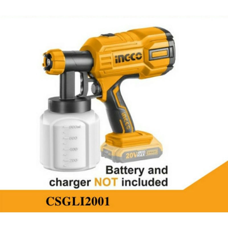 Ingco Spray Gun Listrik Cordless 20v +KG (CSGLI2001)