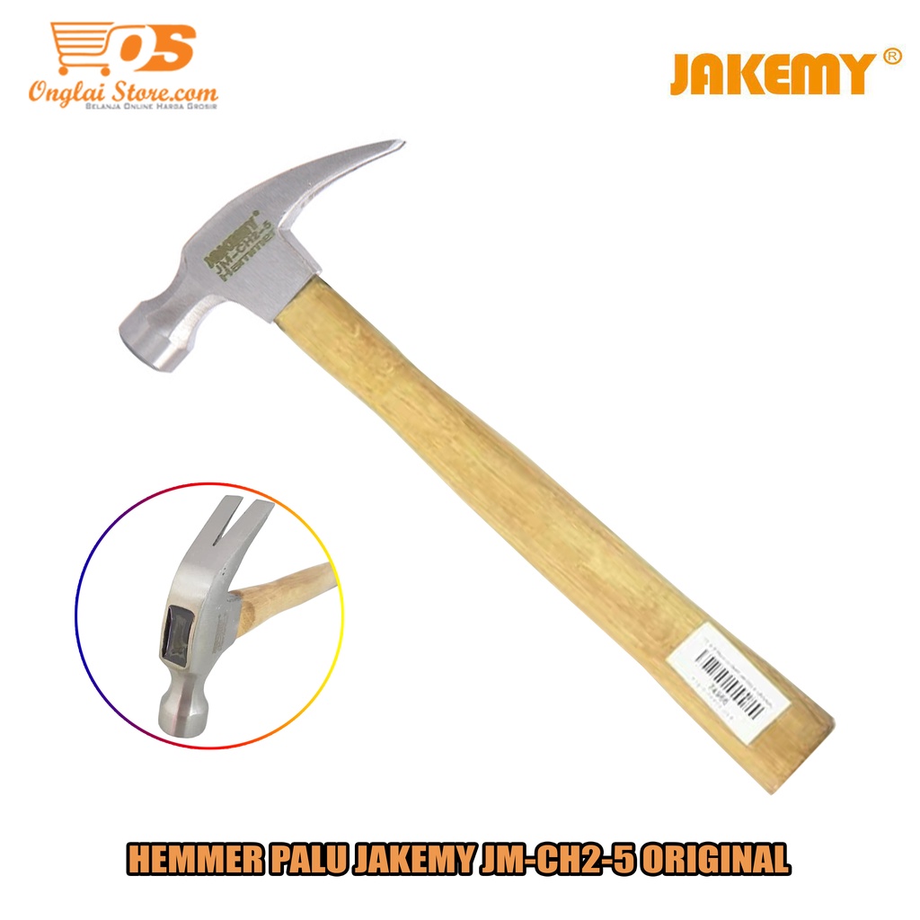 Palu Kambing Jakemy JM-CH2-5 Palu Cabut Paku - Palu Martil - Hammer Multifunction Original