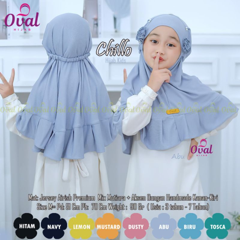 Chillo Hijab Instan anak Original by Oval Hijab for Reseller