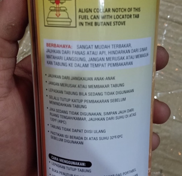 Suncook Tabung Gas Kaleng refil kompor gas portable khusus Sameday dan instan