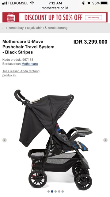 mothercare u move travel system