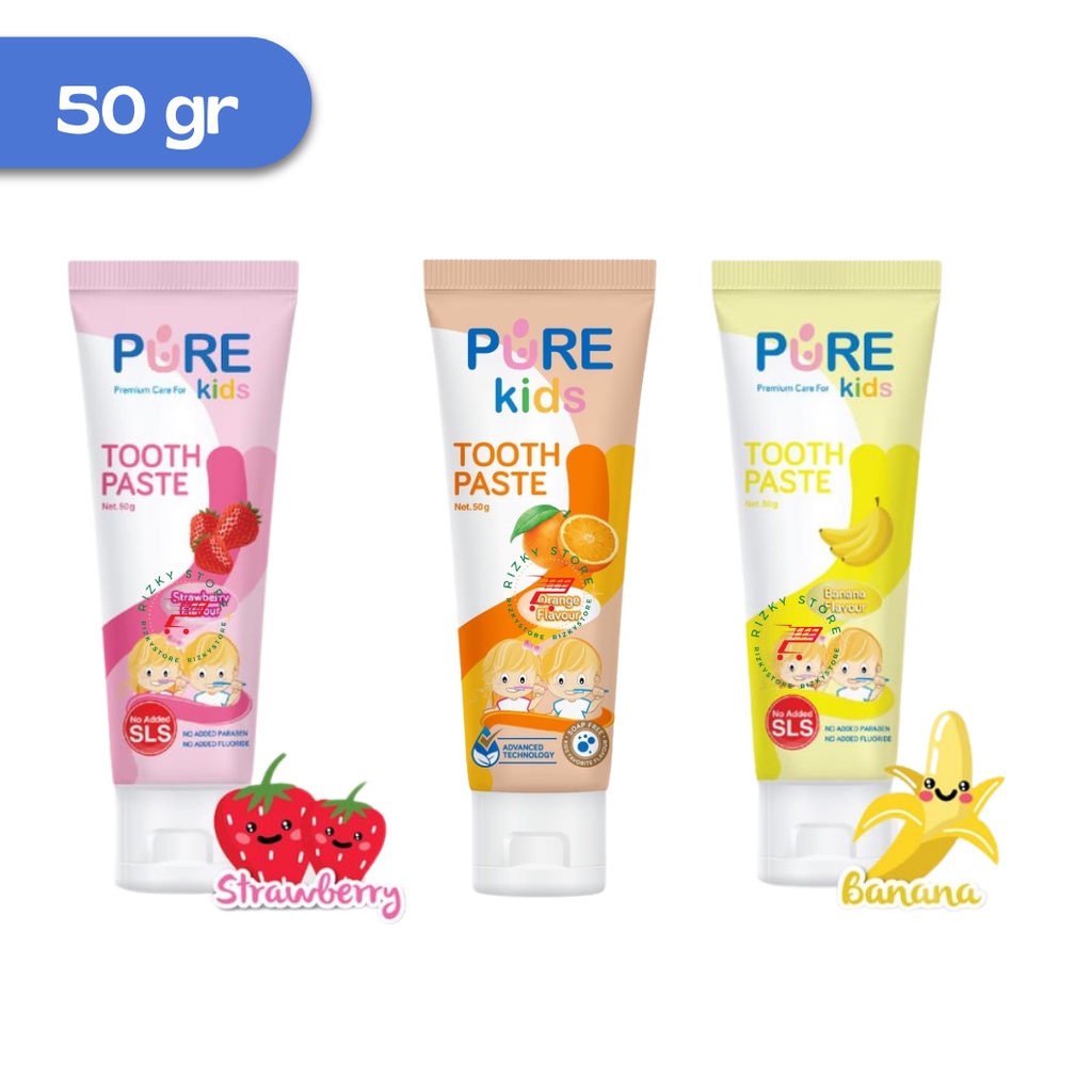 Pure BB Kids Toothpaste/Pasta gigi anak 50gr