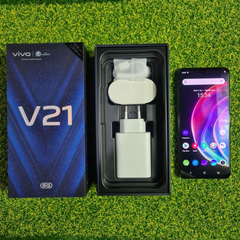 VIVO V21 5G 8/128GB 8/256GB NFC GARANSI RESMI VIVO INDONESIA(second99%)