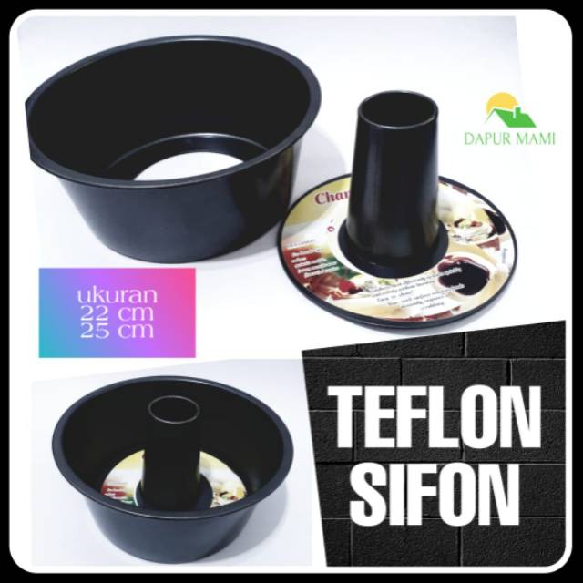 DAPURMAMI Loyang TEFLON  SIFON uk.22cm / 25cm