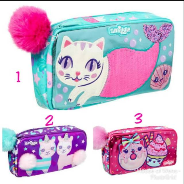 

Smiggle Amaze Character Two Pocket Pencil Case - Kotak Pensil Smiggle