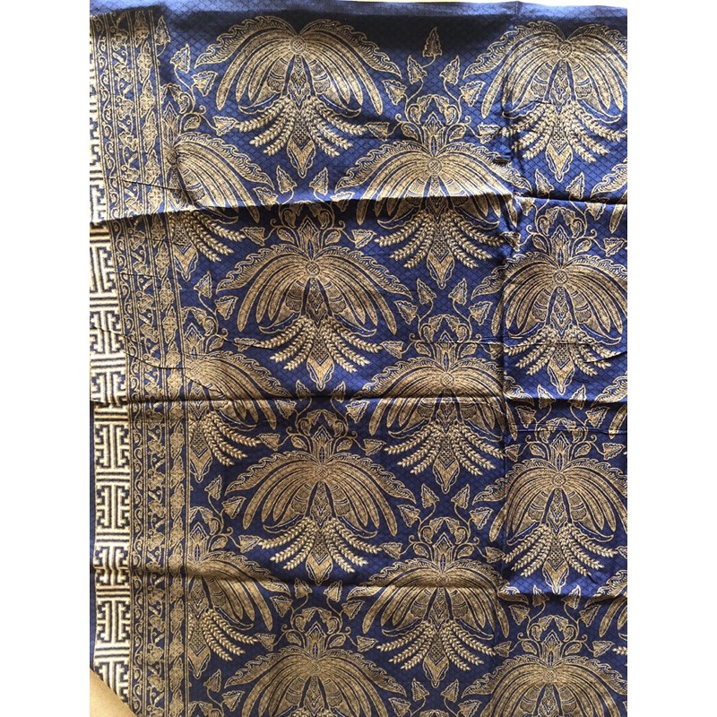Kain Batik Pekalongan / batik biru emas