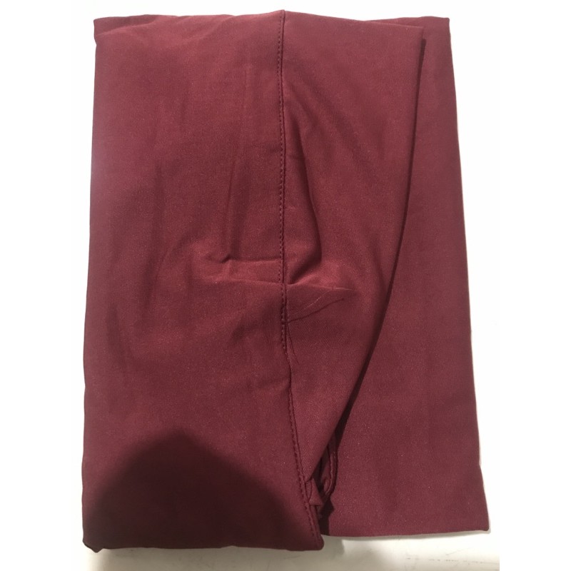 KERUDUNG MASKER SERIA NON PET/JILBAB MASKER NIQOB/BERGO HIJAB INSTAN JERSY-Maroon