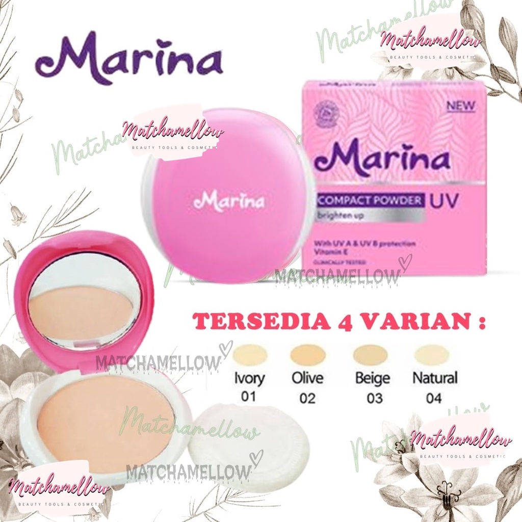 ❄️MATCHA❄️ MARINA COMPACT POWDER UV PROTECTION - BEDAK PADAT BY MARINA UV PROTECTION