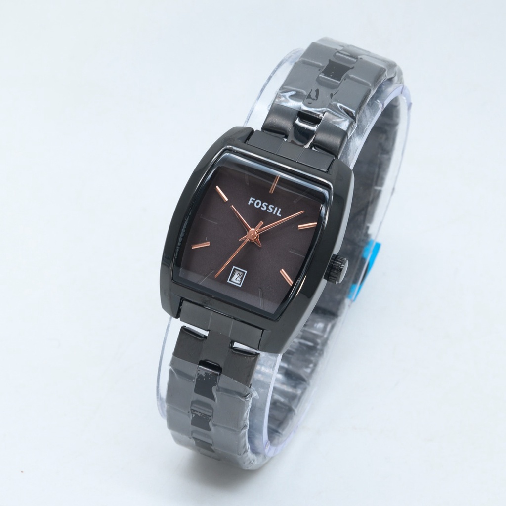 Jam Tangan Wanita 3955HB Tali Rantai Tanggal Aktif Free Box & Baterai Cadangan (BISA COD)