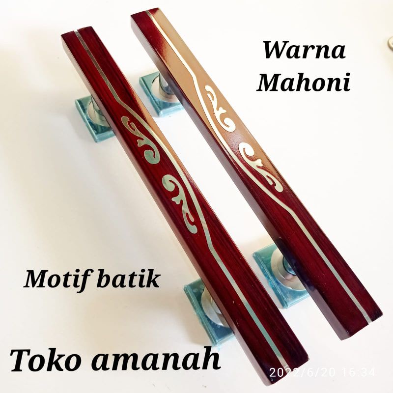 Gagang pintu rumah 45cm Motif BATIK / Handle pintu stainless mewah