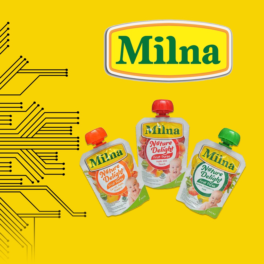 Milna Nature Delight / Camilan Bayi Buah MPASI MILNA 80 gr