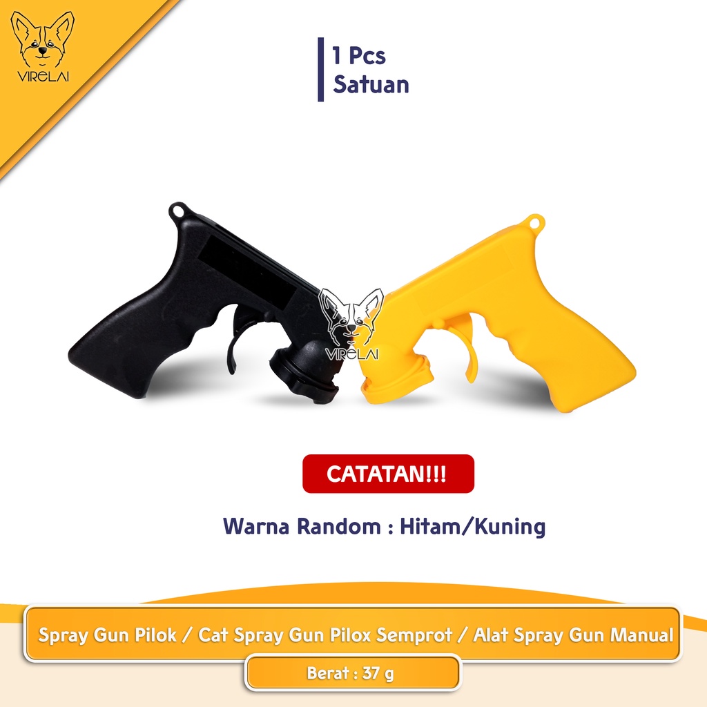 [Random / Hitam+Merah] Spray Gun Pilok / Alat Bantu Cat Semprot Pilox / Alat Spray Gun Manual