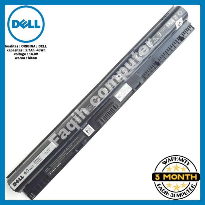 Baterai Dell inspiron 14 15 3451 3458 5451 M5Y1K 3551 3558 3878 5459 Original