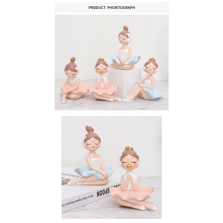 Triple W Fairy Cute Girl Ornament Pajangan Meja Hiasan Patung Lucu Dekorasi Rumah Kantor