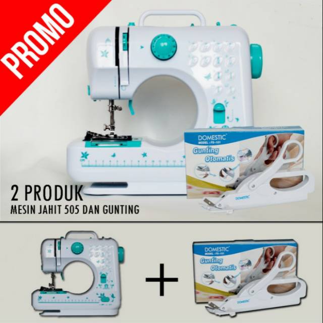 Mesin jahit 505 + gunting