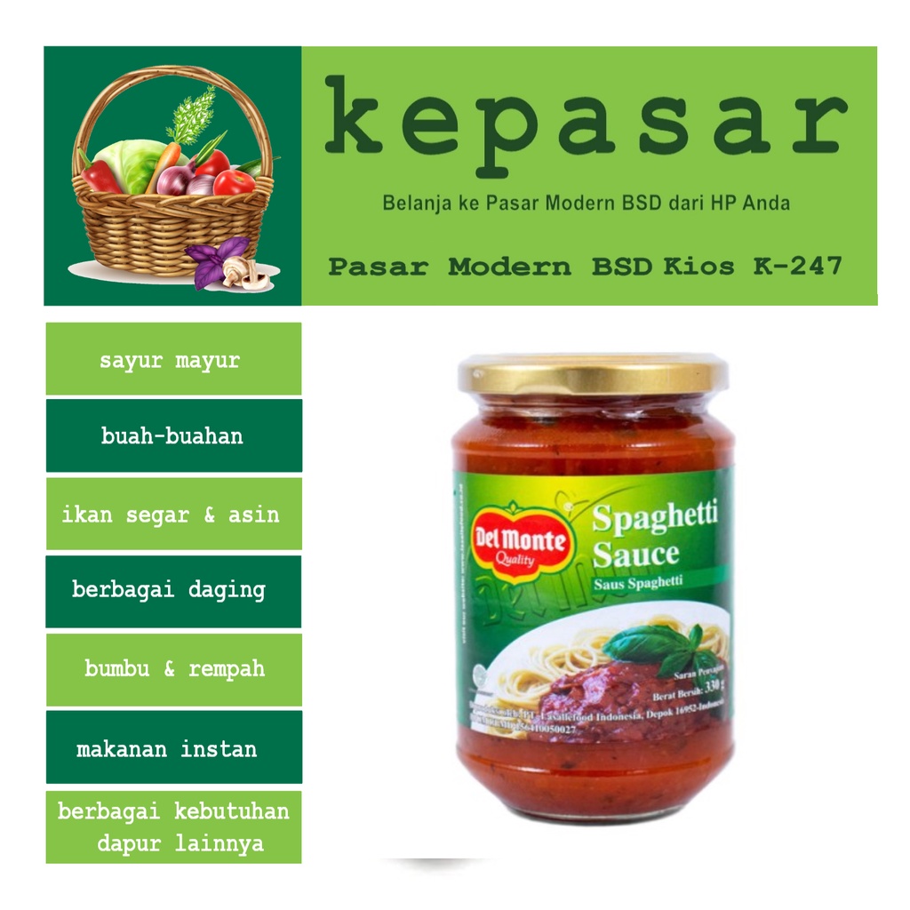 

Spaghetti Sauce DEL MONTE 330 g