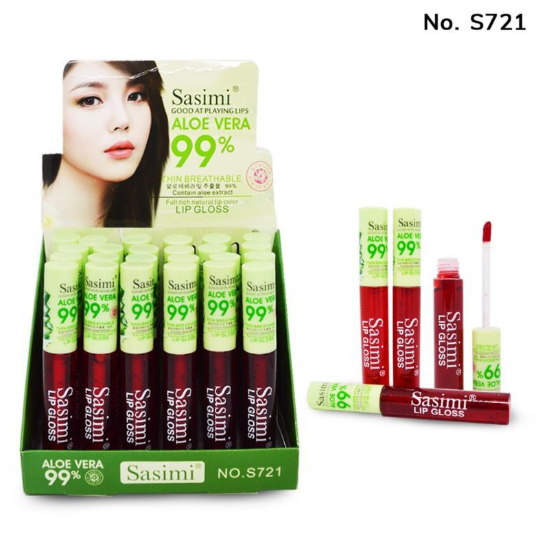 PROMO MURAH!!! LIP TINT  ALOE VERA 99% SASIMI  S721 KUALITAS SUPER