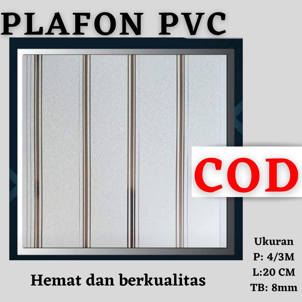 PLAFON PVC harga perlembar termurah sebandung raya plafon rumah anti air jamur tidak merambat api