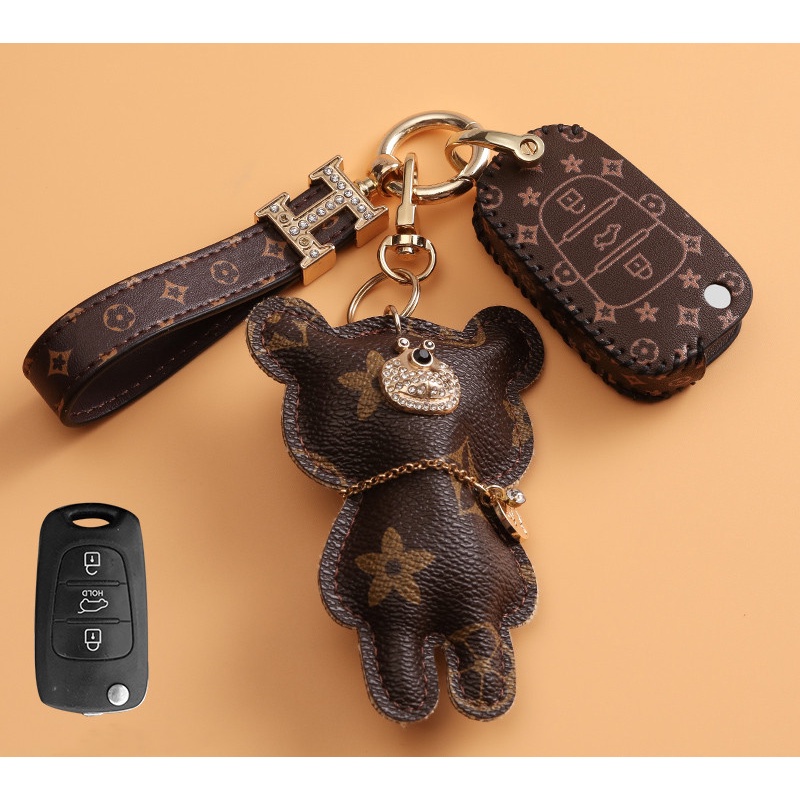 Case Gantungan Kunci Bahan Kulit Untuk Kia K3 K5 Optima Sorento Forte Rio KX3 KX5