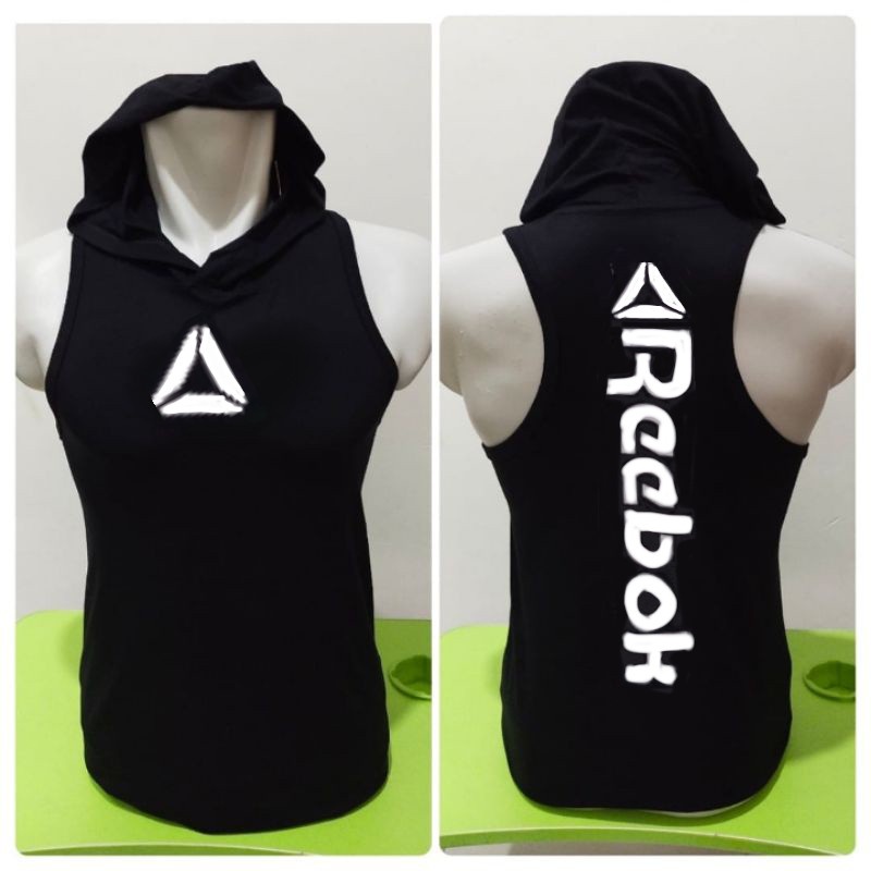 singlet hoodie pria bahan halus/hoodie gym pitnes/singlet hoodie menyerap keringat/Kaos Singlet Pria Hoddie Sport/