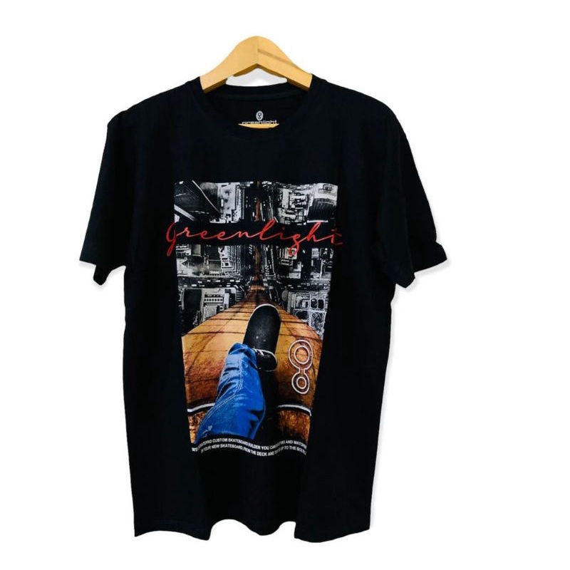 KAOS TSHIRT DISTRO SEPATU SKATE WARNA HITAM/BLACK MURAH KATUN COMBED