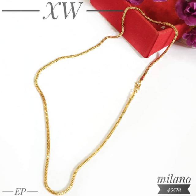 Kalung milano gold 45cm