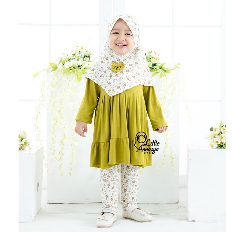 Nayla Set Kids Setelan Baju Muslim Anak Fashion Terlaris / Setelan Baju Muslim Anak