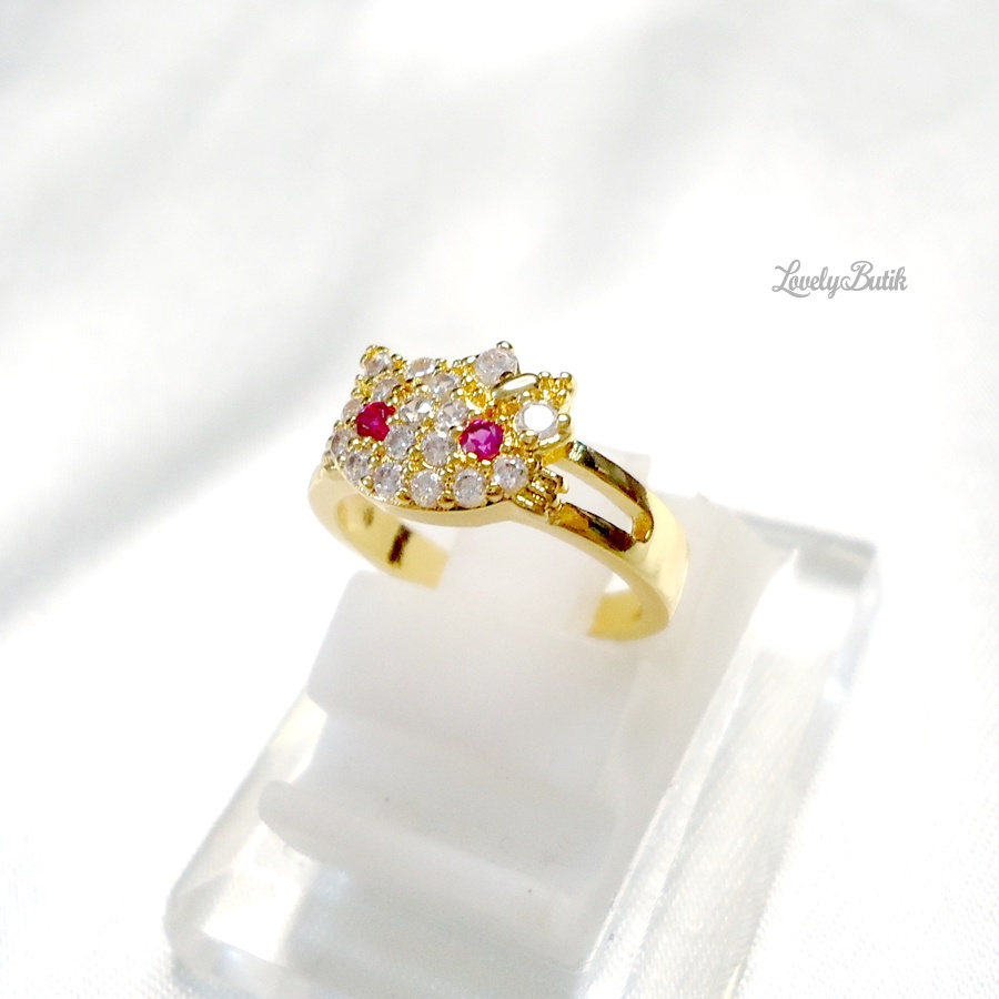 Lovelybutik Cincin Xuping Anak Perempuan Cincin Balita Motif Mini Sweet Cutie