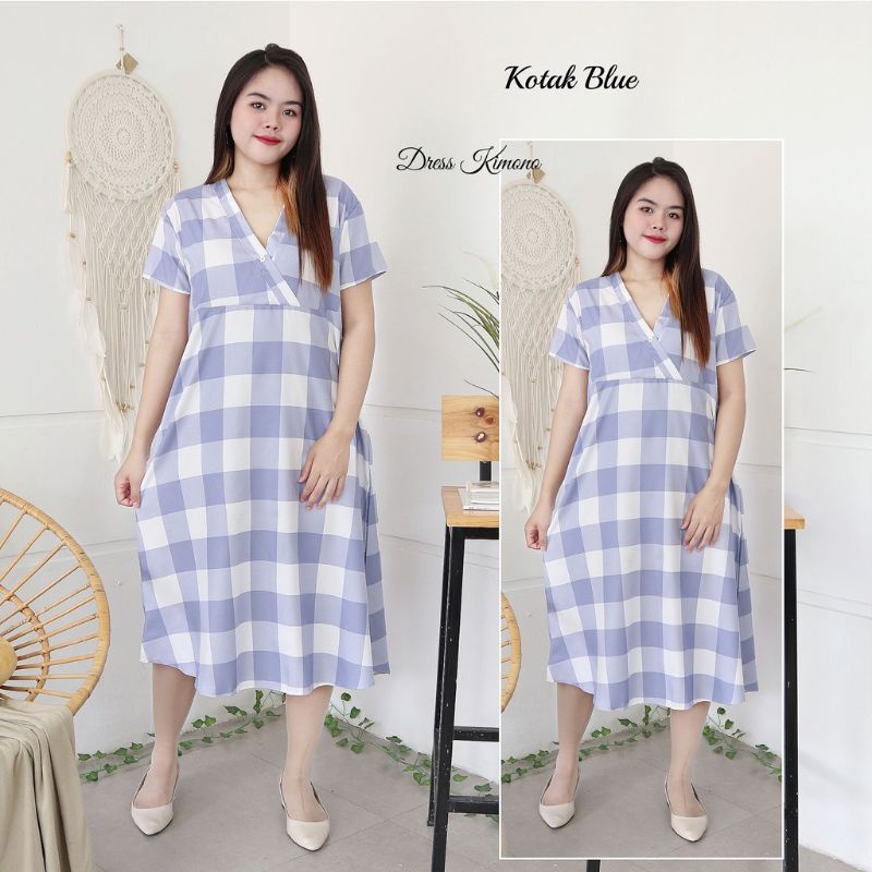 PIYAMA DASTER BAJU DEWASA WANITA JUMBO MURAH MIDI DRESS FASHIONABLE