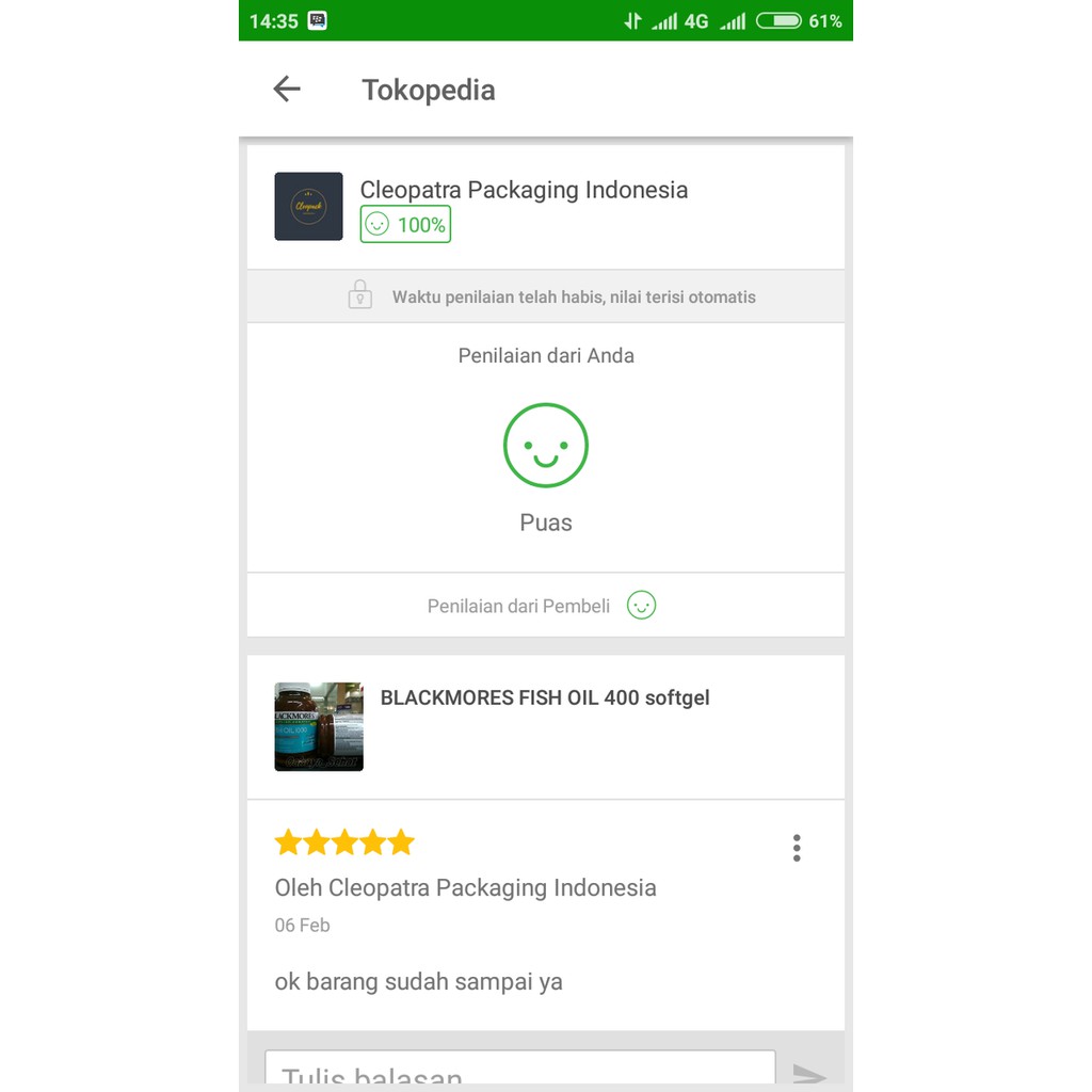 TERMURAH - BLACKMORES FISH OIL 400 softgel