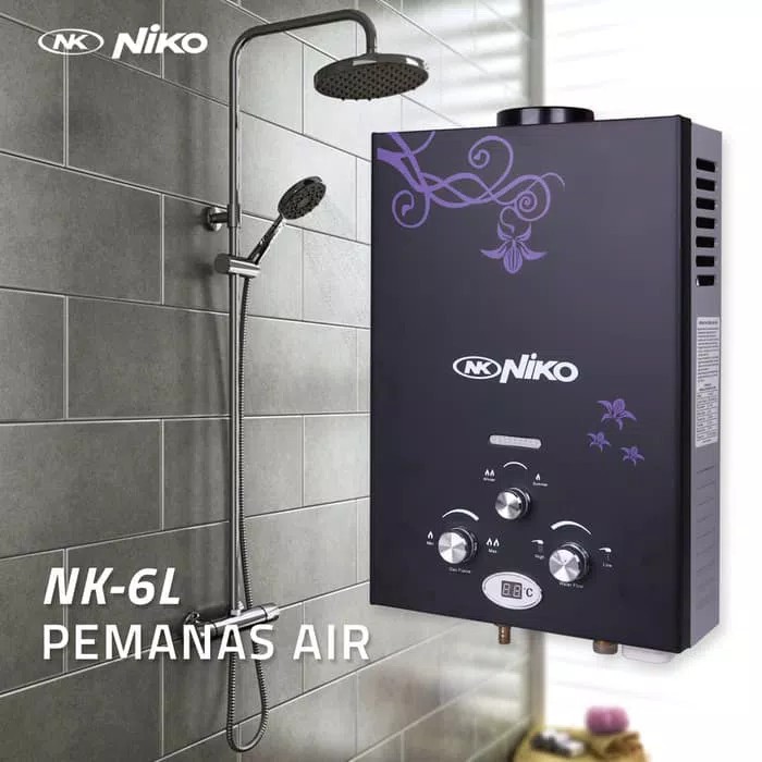 Best Seller Niko Water Heater Gas Nk 6l Pemanas Air Gas Digital Dan Otomatis Shopee Indonesia