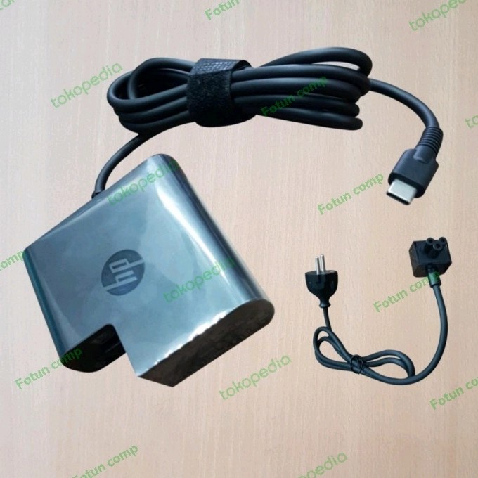 ADAPTOR CHARGER LAPTOP HP 20V 2.25 TYPE C USB C 45W ORIGINAL