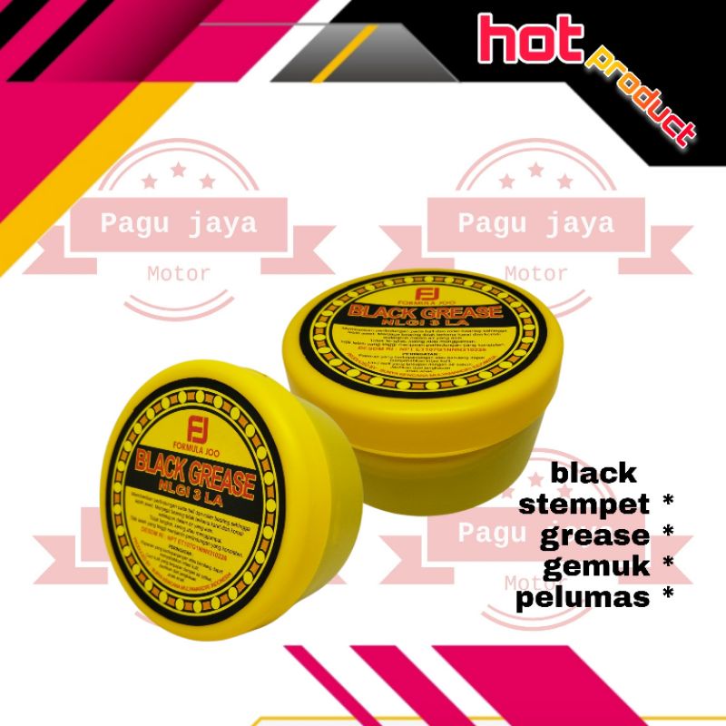 gemuk stempet grease pelumas chasis hitam