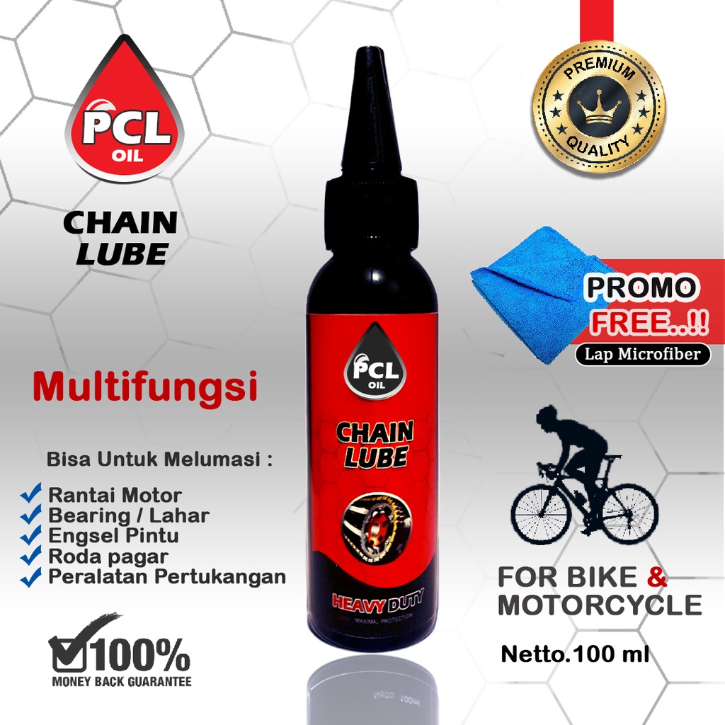 PCL chain Lube / Oli Rantai Sepeda / Oli rantai Motor 100ml premium