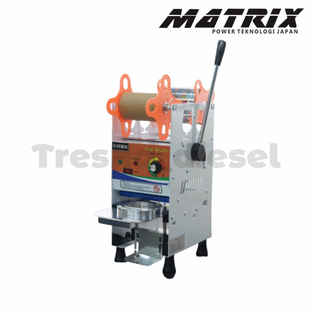 CUP SEALER / PENYEGEL CUP MATRIX D1 + ROLL (16-22OZ) Cup Sealer Matrix MTX-D1 Mesin Press Cup ET-D1 