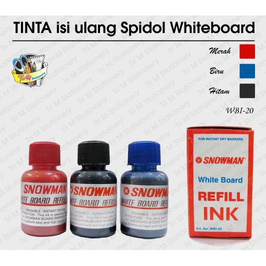 

SNOWMAN TINTA SPIDOL WHITEBOARD WBI-20